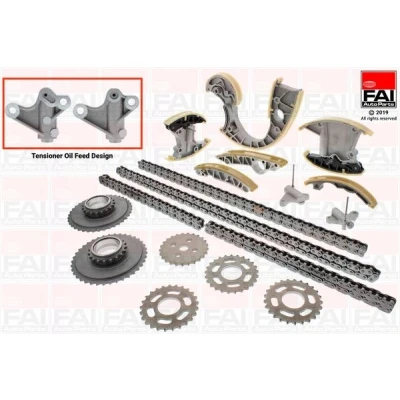 Image de FAI AutoParts TCK233NG Jeu de distribution à chaînes sans joints, avec roues dentées Simplex, Chaîne vélo AUDI: Q7, A6 C6 Avant, Berline