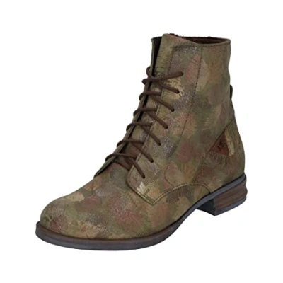 Image de Josef Seibel Femme Bottines à Lacets Sanja 01, Dame Bottines,Largeur G (Normale),Semelle intérieure Amovible,Vert (Oliv),41 EU / 7 UK