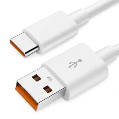 Image de OCIODUAL Câble USB Type C Blanc 0,5m 6A 100BA Chargeur Charge Rapide et Données Cordon pour Téléphones Smartphones Tablets