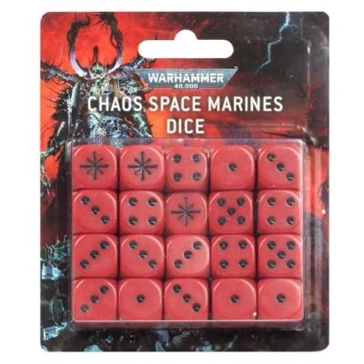 Image de Games Workshop Warhammer 40 000 Dés Chaos Space Marines