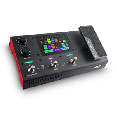 Image de HeadRush MX5 Pédalier avec processeur multi effets guitare et modélisation d&#039;ampli, écran tactile 4&quot;, pédale d’expression, looper interface audio