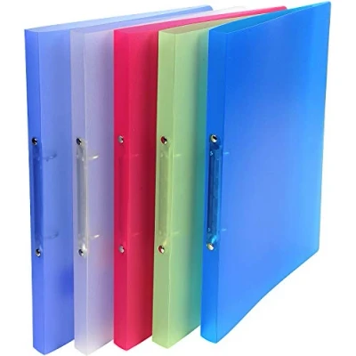 Image de Exacompta Réf. 51169E 1 Classeur souple PP translucide Chromaline 4 anneaux ronds diamètre 15 mm Dos 20 Dimensions extérieures : 32 x 25 cm Format à classer A4 5 couleurs aléatoires