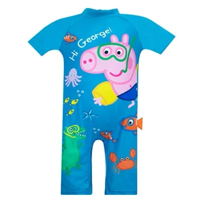 Image de Peppa Pig Maillot de Bain George Garçon Bleu 3 4 Ans