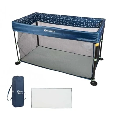 Image de Badabulle Lit Parapluie Easy Clip Facile à plier et déplier Léger Compact avec Sac de transport inclus Matelas