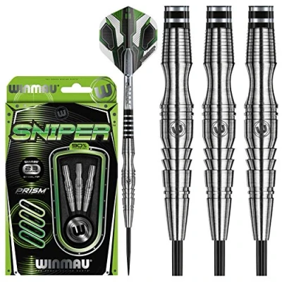 Image de WINMAU Sniper 23g Ensemble de Fléchettes en Tungstène avec Vols Prism et Arbres (Tiges)