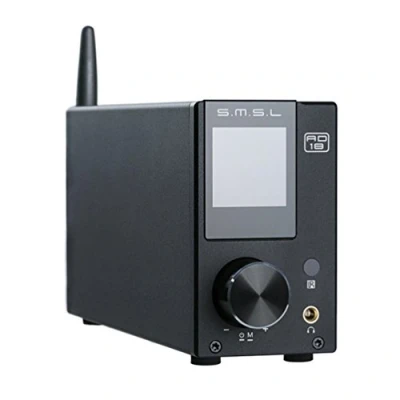 Image de SMSL AD18 V3 HiFi Amplificateur Stéréo Audio avec Bluetooth 4.2 Supporte Apt X, USB DSP Full Digital Power Amplifier 2.1, Petit 80Wx2 Classe D Sortie de Subwoofer