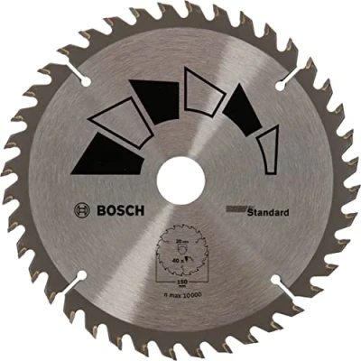 Image de Bosch 1x Lame de Scie Circulaire Standard (pour Bois, Ø 150 x 2.2/1.5 20/16 mm, 40 Dents, ATB, avec Bague Réduction 16 Accessoire Circulaire)