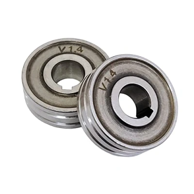 Image de 2x fil d&#039;alimentation rouleau d&#039;entraînement 30 * 10 10mm convient pour ssj 29A machine MIG MAG Welder Guide Equipment (1.4/1.4mm)