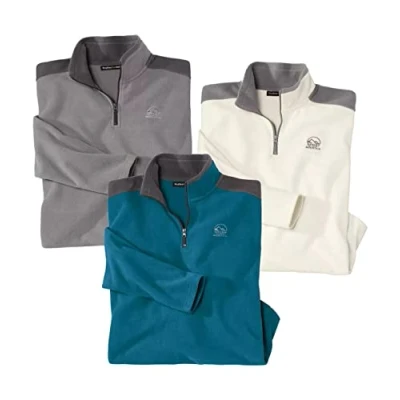 Image de ATLAS FOR MEN Lot de 3 Pulls Micropolaire X TREM 4XL
