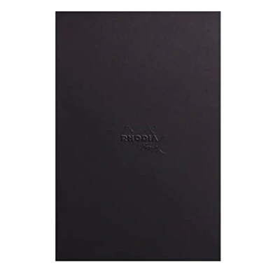Image de RHODIA TOUCH 116188C Mixed Media Pad A4+ portrait Papier multi techniques Paint&#039;On extra blanc 250 g/m² 20 f microperforés détachables Couverture enveloppante carte Maya noire 270