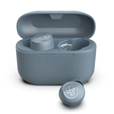 Image de JLab Go Air Pop+ Ecouteurs Bluetooth sans Fil Écouteurs Intra Auriculaires avec Micro, 35+ Heures d&#039;Autonomie, Ecouteur et Boîtier de Charge, Oreillette Son Personnalisé EQ3, App, Ardoise