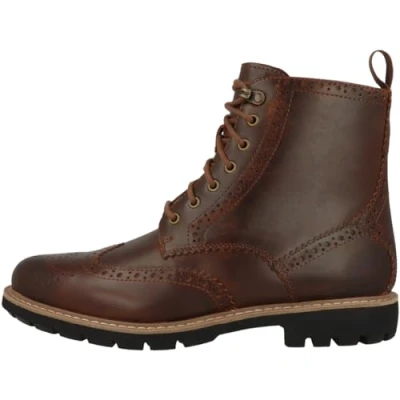 Image de Clarks Batcombe LORD Bottines à lacets, Homme, Taille: 41.5, Dark tan Cuir