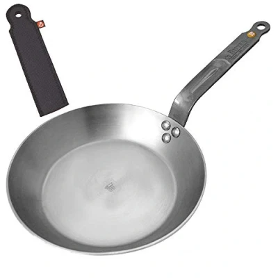 Image de de Buyer Mineral B Element 5610.28 Poêle à frire en acier Avec housse queue pour protéger la main, fer, 20 cm
