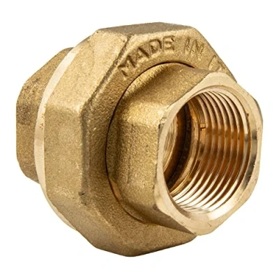Image de tecuro Raccord 1&quot; IG/IG Joint plat Laiton nu CW617N