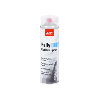 Image de APP Rally Color Spray Vernis Transparent Bombe peinture Incolore brillant pour toutes les Surfaces avec Haute Couverture 500 ml