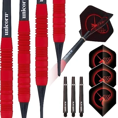 Image de ‎Unicorn Rouge Core Plus Fléchettes à Pointe Souple en Laiton Unisexe, 16 g