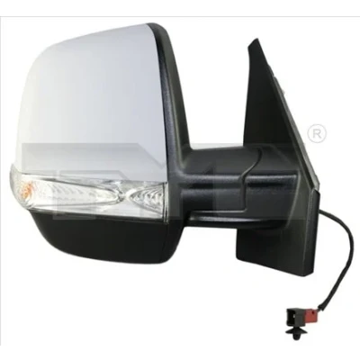 Image de Rétroviseur extérieur Tyc 325 0149 droit avec couche d&#039;apprêt pour ajustage électrique des rétroviseurs, convexe, chauffant, capteur de températu