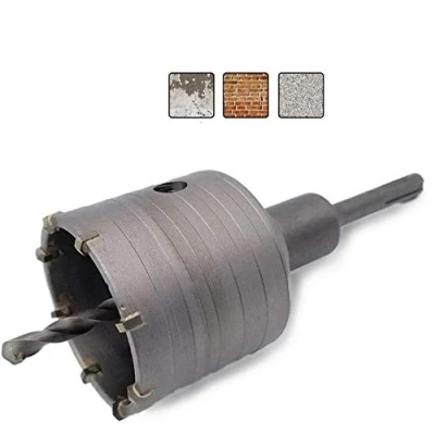 Image de Trépan Béton Ø 68mm APLUS Couronne Scie Carotteuse à Sec + Adaptateur SDS Plus 110 mm Foret de Centrage