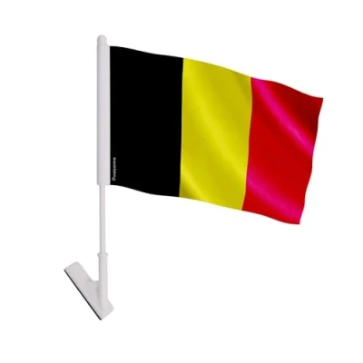 Image de Drapeau adhésif Belgique 14 x 21 cm 10 pièces Polyester Léger Recto/verso