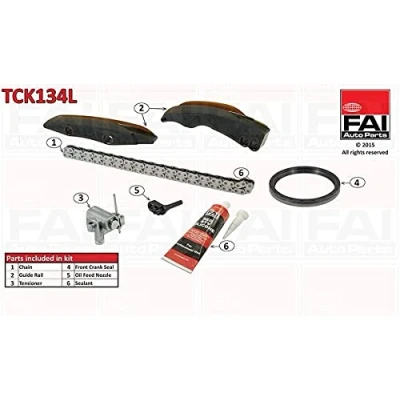 Image de FAI AutoParts TCK134L Jeu de distribution à chaînes avec joints, sans roues dentées Simplex, Chaîne vélo BMW: 1 5 portes, 3 Berline, Touring