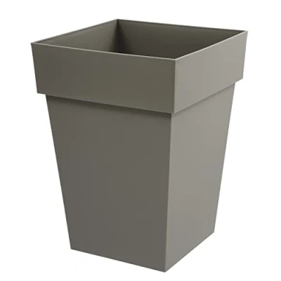 Image de EDA Pot de Fleur Carré Mi Haut TOSCANE Volume 51 L 39 x H.53 cm