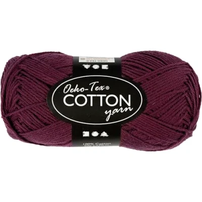 Image de Pelote de fil coton 50 g Prune