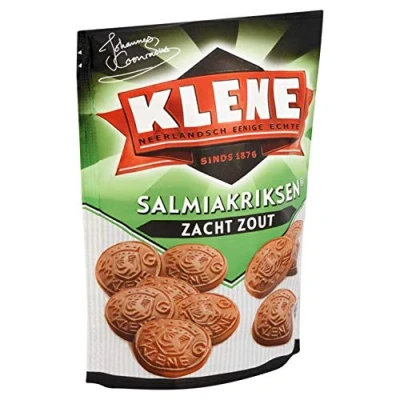 Image de Salmiak Candy Klene Salmiakriksen Soft Salt Poids total 250 grammes