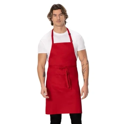 Image de Colour by Chef Works B196 Tablier réglable Rouge