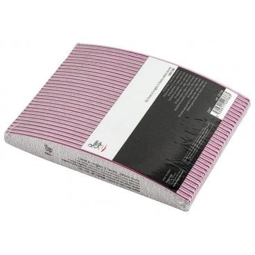 Image de PEGGY SAGE Lot 30 Limes À Ongles Demi Lune 100/100, Zebra Dure