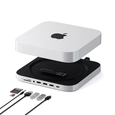 Image de Satechi ST GMMSHS station d&#039;accueil Avec fil USB 3.2 Gen 2 (3.1 2) Type C Blanc Neuf