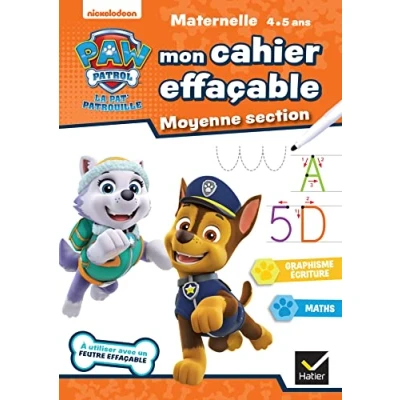 Image de Mon cahier effaçable Pat&#039;Patrouille MS (Broché)