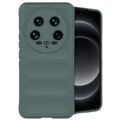 Image de Coque arrière IMOSHION Xiaomi 14 Ultra Vert foncé Souple Protection contre les rayures