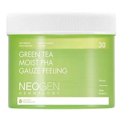 Image de Neogen Green Tea Moist PHA Gauze Peeling 190 ml / 30EA Płatki peelingujące
