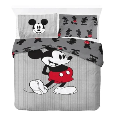 Image de Jay Franco Disney Mickey Mouse Parure de lit Deux Personnes pour Enfant Ensemble Housse Couette et taies d&#039;oreiller 50 x 70 cm 100% Coton
