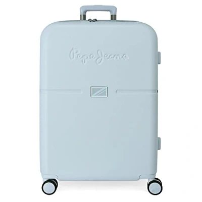 Image de Valise Pepe Jeans Accent Medium Bleu 48x70x28 cms ABS Rigide Fermeture TSA intégrée 79L 4.32 kgs 4 Doubles roues