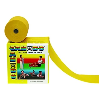 Image de Cando W58523 Bande Elastique, sans Latex, 46 m, Super Souple, Jaune