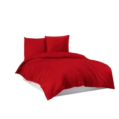 Image de Mixibaby Parure de lit 100 % coton 135 x 200 cm 155 220 Couleur : rouge Dimensions