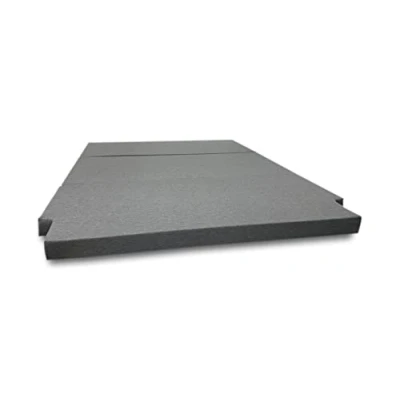 Image de Dibapur® Matelas pliant universel en mousse froide pour VW T4 T5 T6 T6.1 Multivan Camper Van California Beach Caravelle Transporter pliable Housse Gris 148 x 186 8 cm