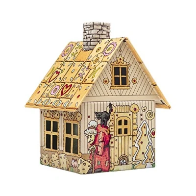 Image de Crottendorfer encens en métal avec porte Pour bougies d&#039;encens Taille M Dimensions : 7,2 x 7,8 9,8 cm Motif Hansel et Gretel Fabriqué Allemagne