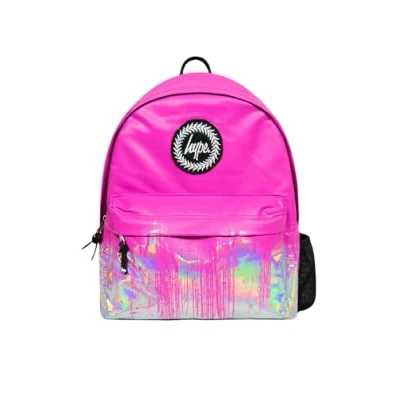Image de hype Sacs à dos unisexe en polyuréthane rose Holo Drips Taille unique, multicolore, Décontracté