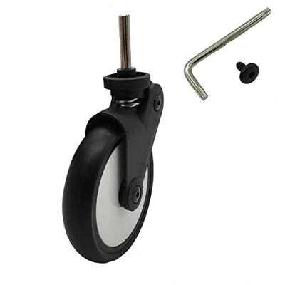 Image de Brogtorl Accessoire de remplacement poussette roue avant en caoutchouc compatible avec Babyzen YOYO YOYA (1 pcs Roues avant)