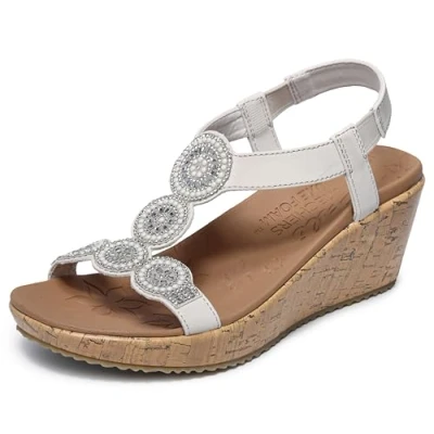 Image de Skechers Femme Beverlee Date Glam Sandale cale, Ofwt, 35 EU