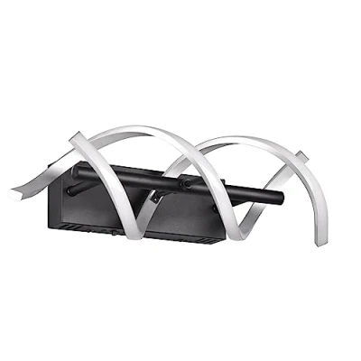 Image de Trio, Applique, Sequence incl. 1 x LED,SMD,22,0 Watt,2300+3000+4000K,2800 Lm. Plastique, Blanc, Corps: Aluminium, Aluminium balayé L:13,5cm, H:47,0cm, P:20,0cm,DIP Switch