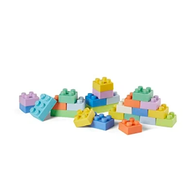 Image de Infantino Set 25 Blocs de Construction Matière douce Facile à Manipuler Sans BPA Multicolor Jouet Bébé d&#039;Éveil et Développement Dès 0 mois