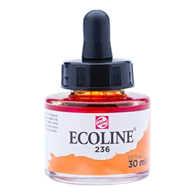 Image de Ecoline Flacon d&#039;aquarelle liquide 30 ml Orange clair 236 (11252361)