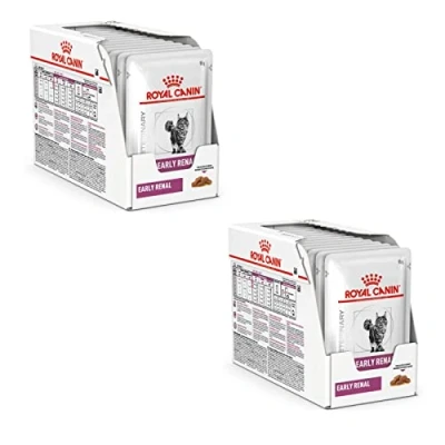 Image de Royal Canin Veterinary Early Renal Pack Double 2 x 12 85 g Aliment Complet diététique pour Chats Un Soutien précoce de la Fonction rénale avec Une teneur modérée en phosphore