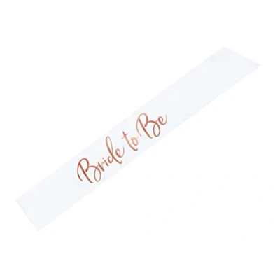 Image de Partydeco.pl Écharpe pour enterrement de vie jeune fille Blanc et or rose Taille unique