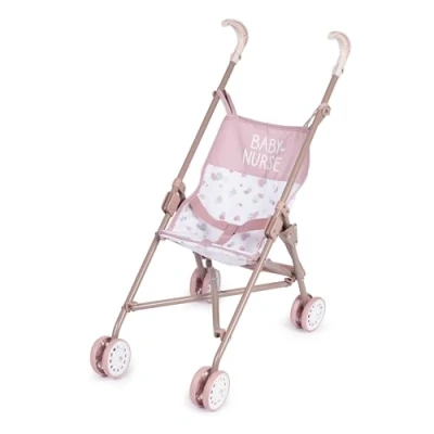 Image de Smoby Bébé Confort Poussette + Landau 3 en 1 pour Poupons et Poupées Roues Silencieuses Multidirectionnelles Panier de Rangement 253116