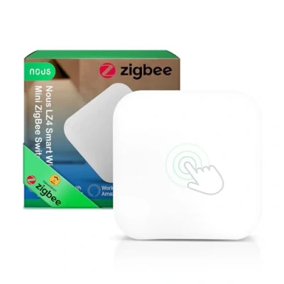 Image de NOUS LZ4 Interrupteur ZigBee, Tuya Smart life, d&#039;éclairage Alexa, tactile Home, intelligent, ZigBee2MQTT