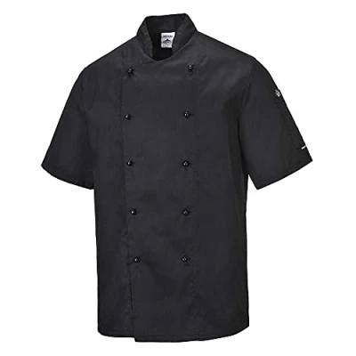 Image de Portwest Mixte C734 Vestes de chef, Noir, XL EU